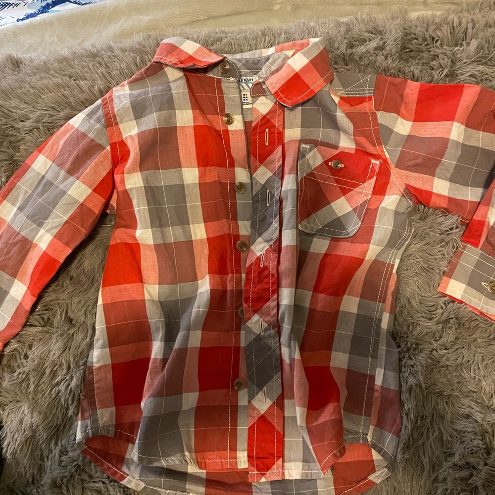 Boys long sleeve button down